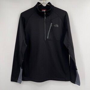The North Face Men's Large Black 1/4 Zip Pullover Fleece